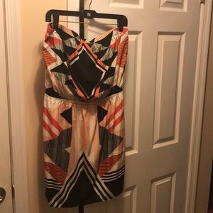 NWT Express strapless summer dress L